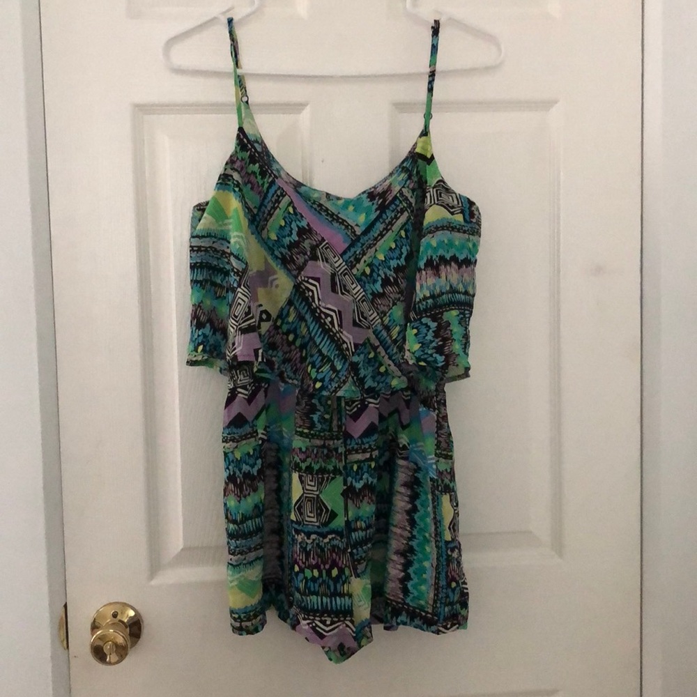 Multi colored romper